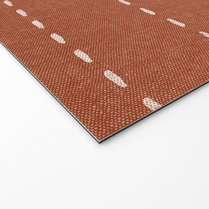 boho stitched stripes - ginger Welcome Mat Gallery Image 2