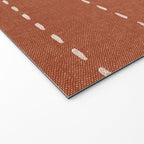 boho stitched stripes - ginger Welcome Mat Gallery Image 2