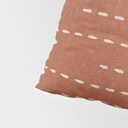 boho stitched stripes - ginger Pillow Sham Gallery Image 4