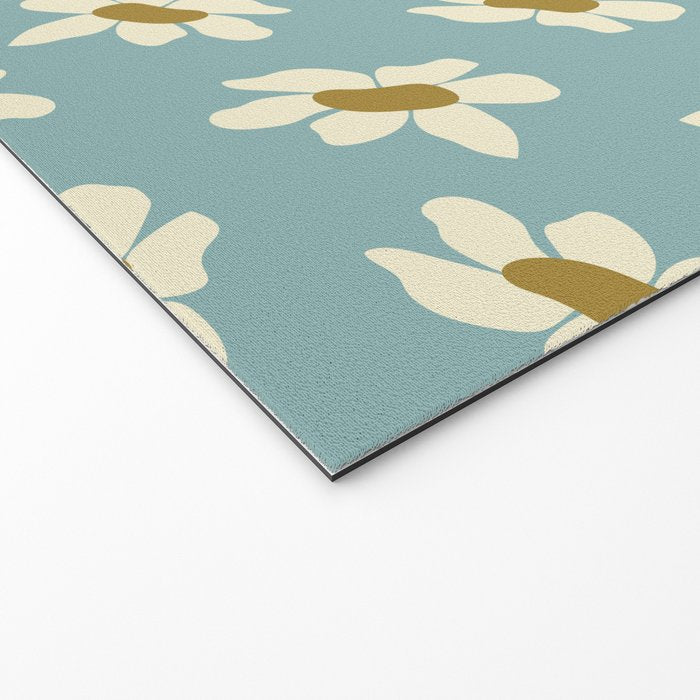Sweet Daisy Blue  Welcome Mat Gallery Image 2