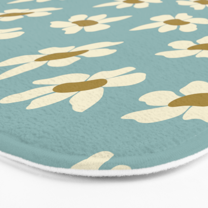 Sweet Daisy Blue  Bath Mat Gallery Image 3
