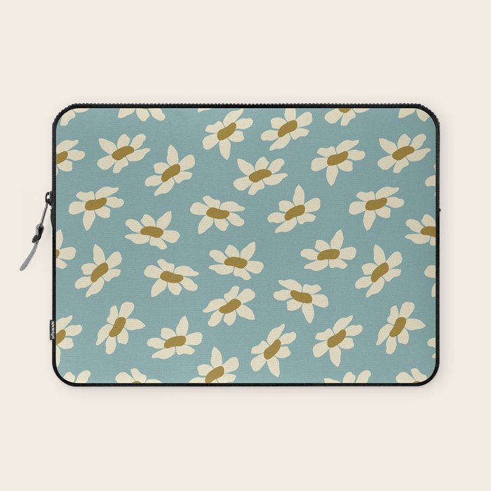 Sweet Daisy Blue  Laptop Sleeve Gallery Image 1