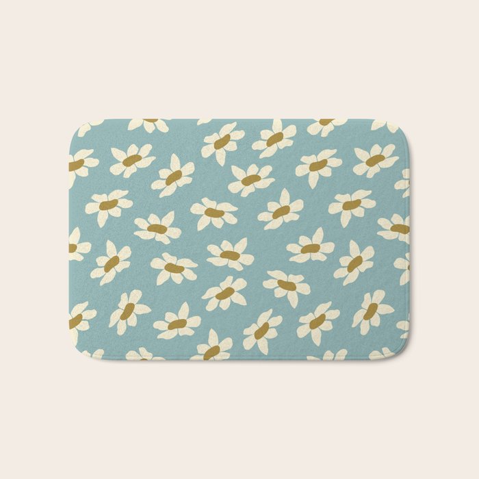 Sweet Daisy Blue  Bath Mat Gallery Image 1