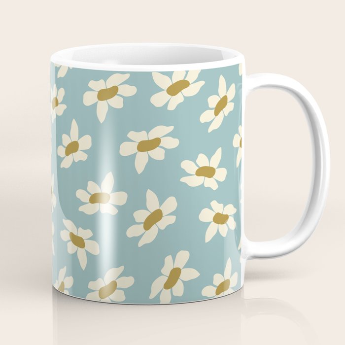 Sweet Daisy Blue  Coffee Mug Gallery Image 1