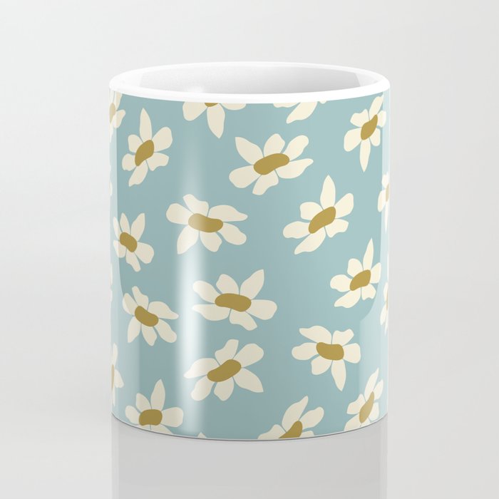 Sweet Daisy Blue  Coffee Mug Gallery Image 4