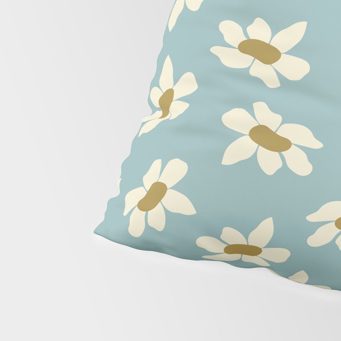 Sweet Daisy Blue  Pillow Sham Gallery Image 4