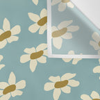 Sweet Daisy Blue  Wall Tapestry Gallery Image 3