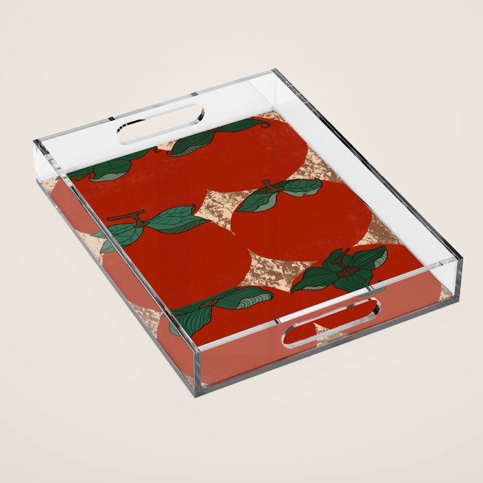 Red fruit arrangement Acrylic Tray Gallery Image 1