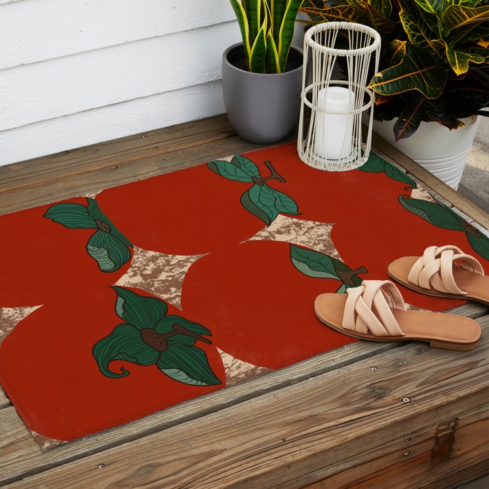 Red fruit arrangement Outdoor Rug Gallery Image 2