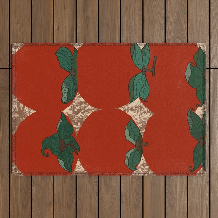 Red fruit arrangement Outdoor Rug Gallery Image 1