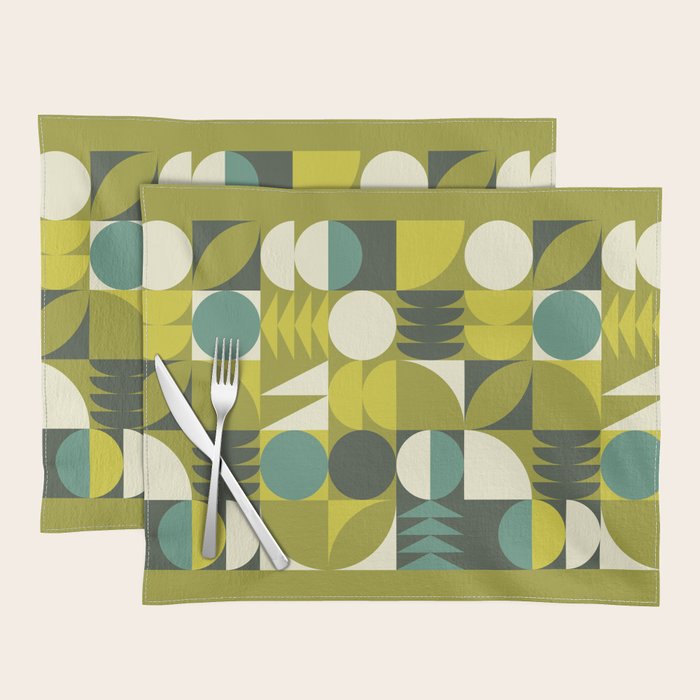 Vintage Geometric 01D Placemat Gallery Image 1