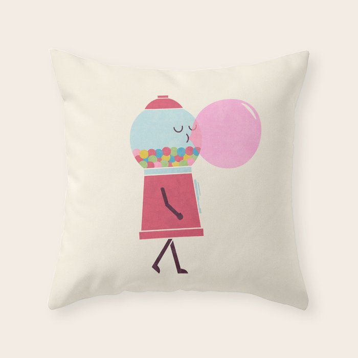 Bubble Gum Throw Pillow Gallery Image 6