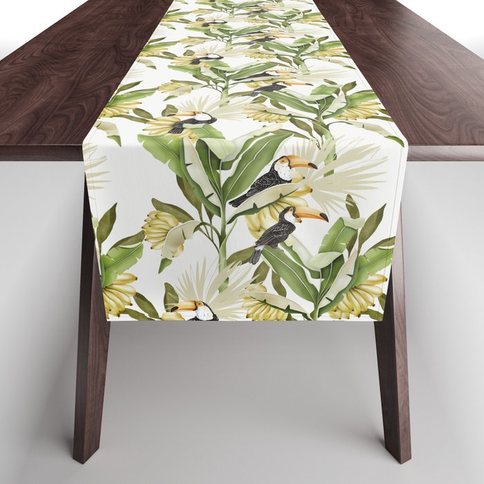Toucans in Banana Plantation N Table Runner Gallery Image 1