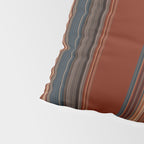 Bold Rust Colorful Stripes Pillow Sham Gallery Image 4
