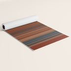 Bold Rust Colorful Stripes Yoga Mat Gallery Image 2