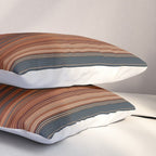 Bold Rust Colorful Stripes Pillow Sham Gallery Image 3