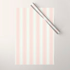 Vintage pastel pink stripes pattern Wrapping Paper Gallery Image 1