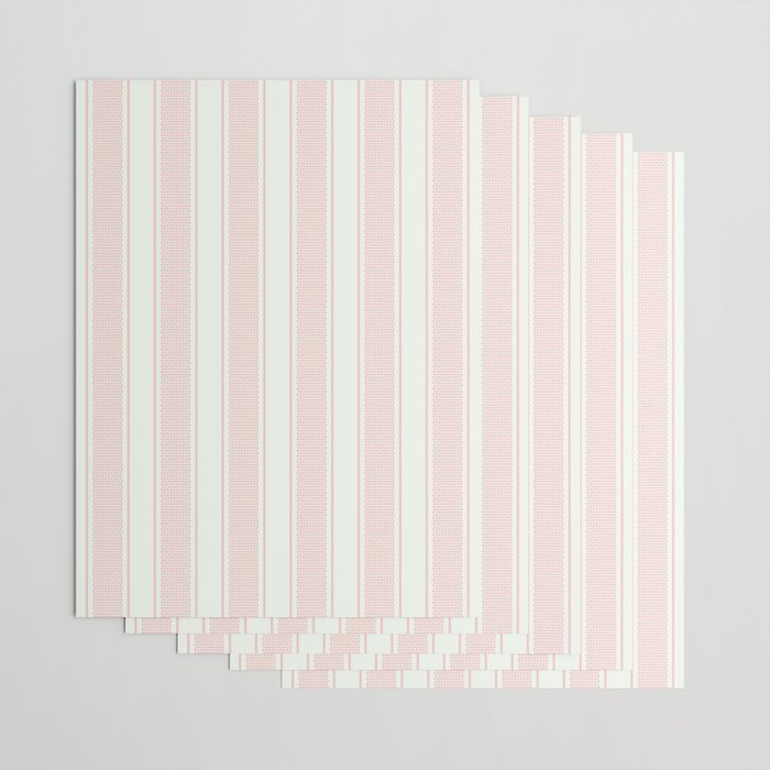 Vintage pastel pink stripes pattern Wrapping Paper Gallery Image 3