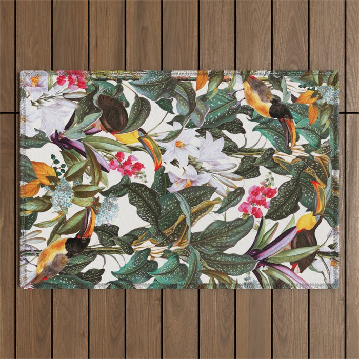 Tropical Toucan Garden Outdoor Rug Gallery Image 1