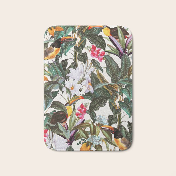 Tropical Toucan Garden Bath Mat Gallery Image 1
