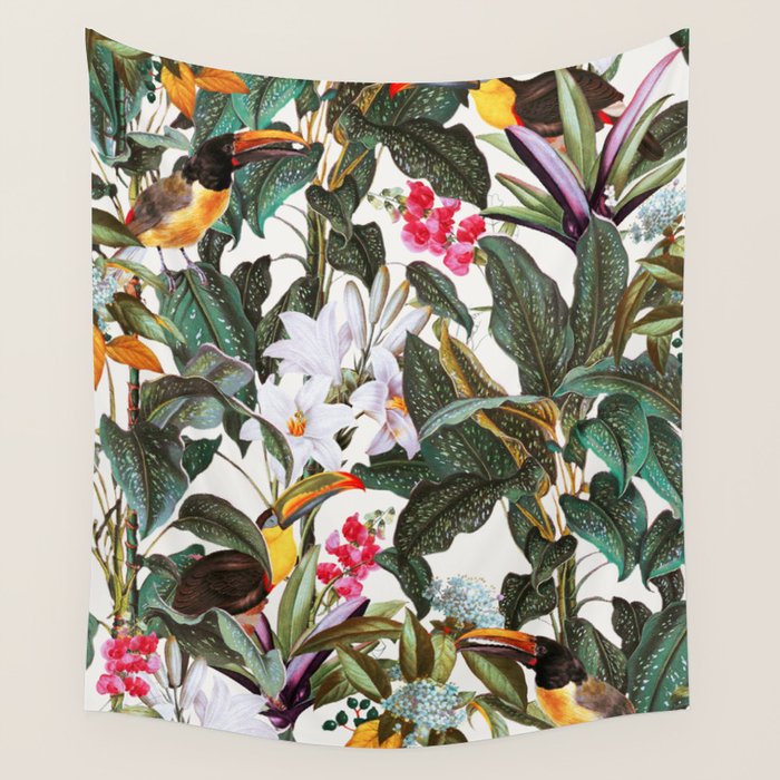 Tropical Toucan Garden Wall Tapestry Gallery Image 4