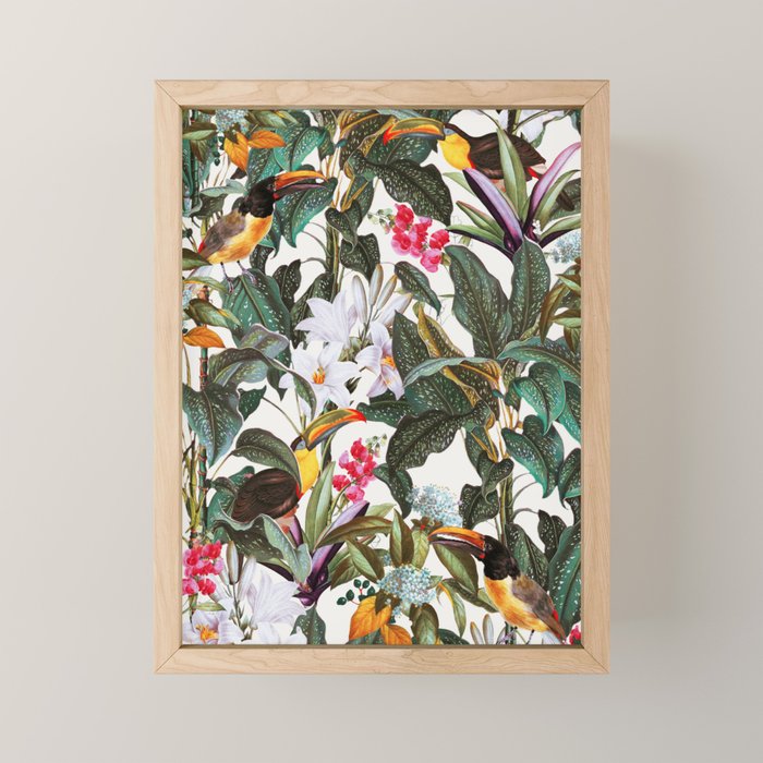 Tropical Toucan Garden Mini Art Print Gallery Image 1