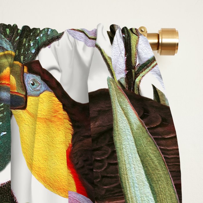 Tropical Toucan Garden Window Curtain Gallery Image 2