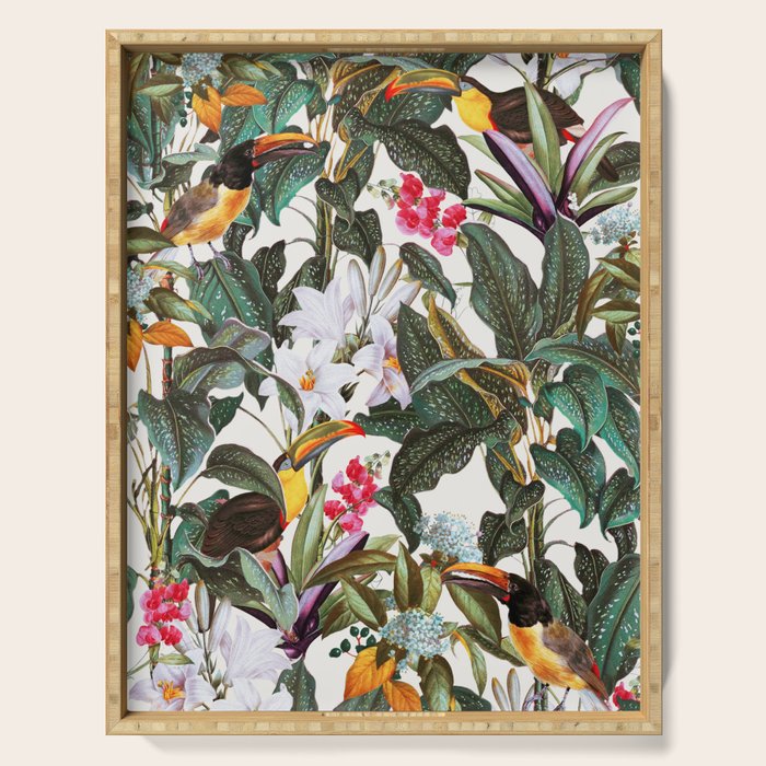Tropical Toucan Garden Serving Tray Gallery Image 1
