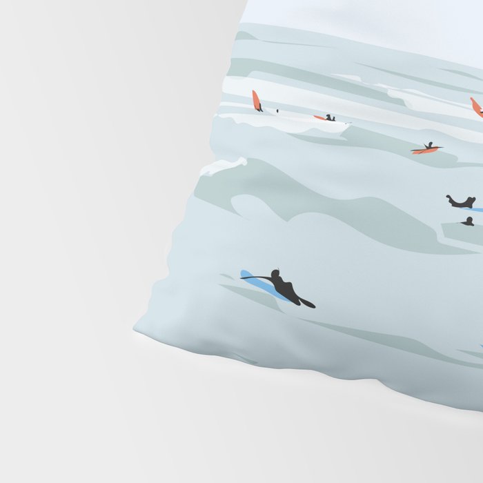 Tiny Surfers in Lima Pillow Sham Gallery Image 4