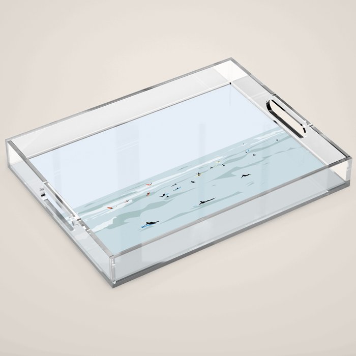 Tiny Surfers in Lima Acrylic Tray Gallery Image 1