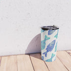 Indonesian Fish Duo - Navy & Turquoise Palette Travel Mug Gallery Image 4