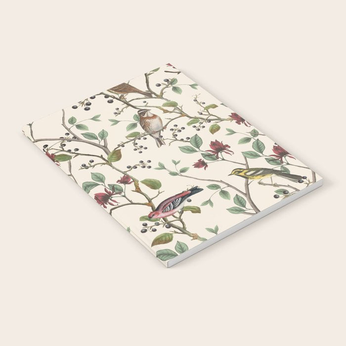 Nordic Birds Autumn Whispers Woodland Pattern Notebook Gallery Image 1