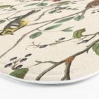 Nordic Birds Autumn Whispers Woodland Pattern Bath Mat Gallery Image 3