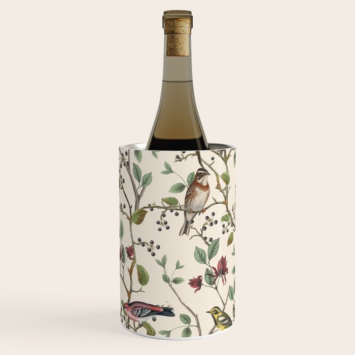 Nordic Birds Autumn Whispers Woodland Pattern Wine Chiller Gallery Image 3