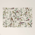 Nordic Birds Autumn Whispers Woodland Pattern Welcome Mat Gallery Image 1