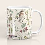 Nordic Birds Autumn Whispers Woodland Pattern Coffee Mug Gallery Image 1