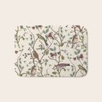 Nordic Birds Autumn Whispers Woodland Pattern Bath Mat Gallery Image 1