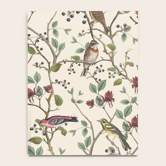 Nordic Birds Autumn Whispers Woodland Pattern Notebook Gallery Image 4