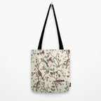 Nordic Birds Autumn Whispers Woodland Pattern Tote Bag Gallery Image 2