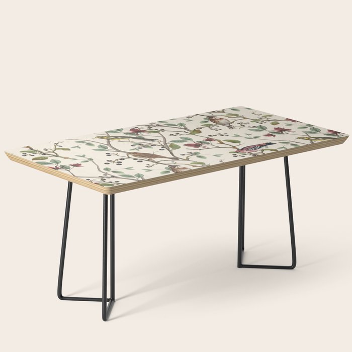 Nordic Birds Autumn Whispers Woodland Pattern Coffee Table Gallery Image 1