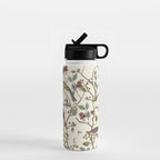 Nordic Birds Autumn Whispers Woodland Pattern Water Bottle Gallery Image 1