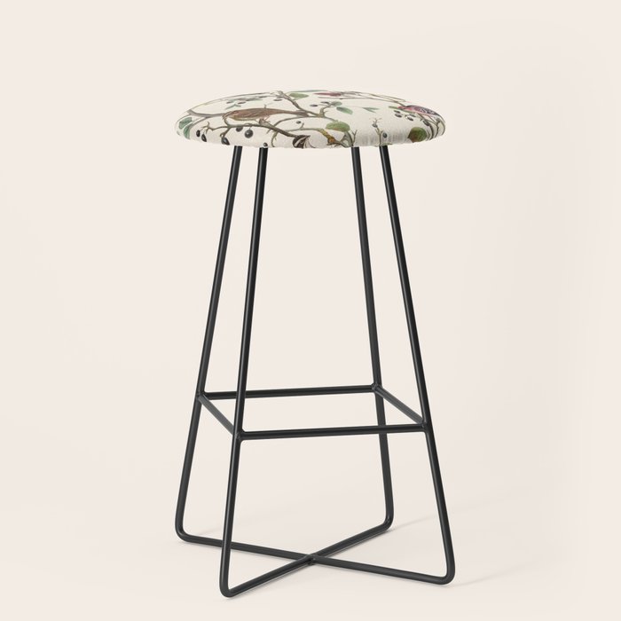 Nordic Birds Autumn Whispers Woodland Pattern Stool Gallery Image 1