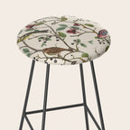 Nordic Birds Autumn Whispers Woodland Pattern Stool Gallery Image 2