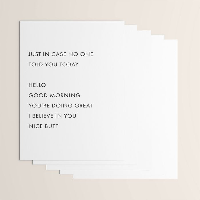 Just In Case No One Told You Today, Hello, Good Morning, Youâre Doing Great â¦ Nice Butt Wrapping Paper Gallery Image 3
