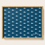 Tiny Submarines - Navy Blue Serving Tray Gallery Image 1
