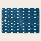 Tiny Submarines - Navy Blue Cutting Board Gallery Image 1