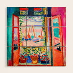 Henri Matisse Open Window Wood Wall Art Gallery Image 1