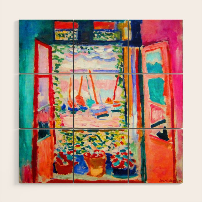 Henri Matisse Open Window Wood Wall Art Gallery Image 1