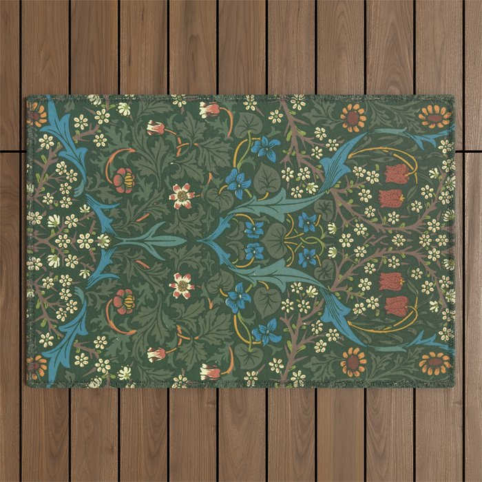 William Morris "Blackthorn" 1. Outdoor Rug Gallery Image 1