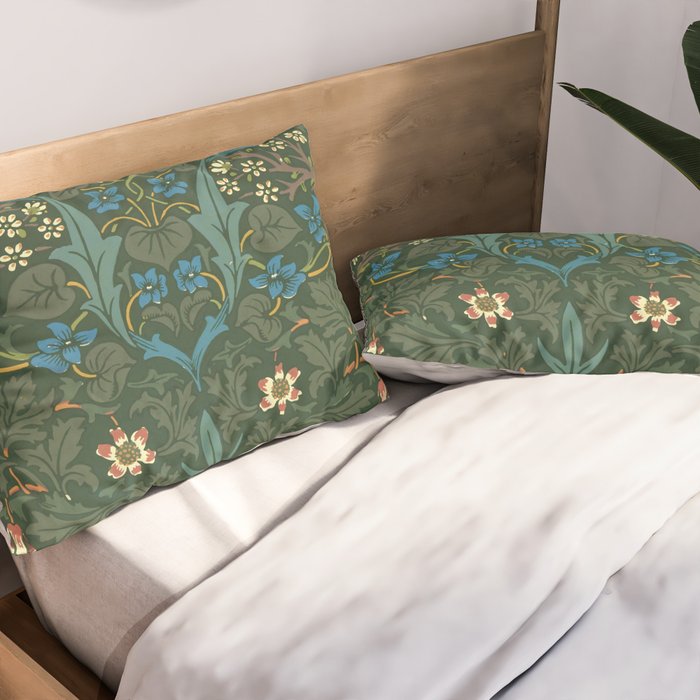 William Morris "Blackthorn" 1. Pillow Sham Gallery Image 2